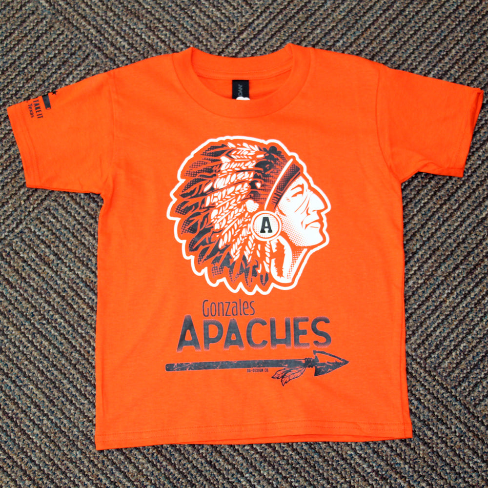 Gonzales Apaches Toddler Tee – Orange Rabbit Skins Shirt